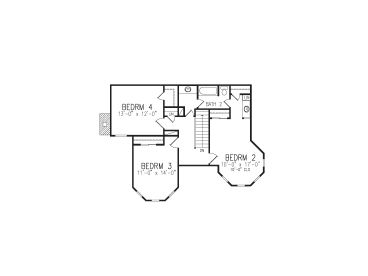 2nd Floor Plan, 054H-0125
