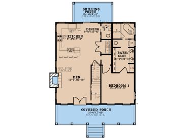 1st Floor Plan, 074H-0254