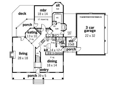 1st Floor Plan, 021H-0163