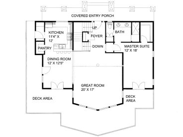 1st Floor Plan, 012H-0201