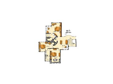 2nd Floor Plan, 066H-0029