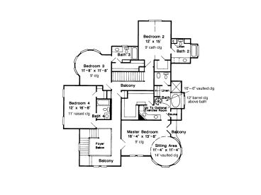 2nd Floor Plan, 054H-0047