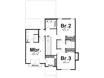 2nd Floor Plan, 050H-0448