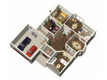 1st Floor Plan, 072H-0125