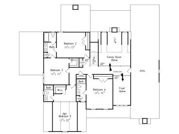 2nd Floor Plan, 086H-0046