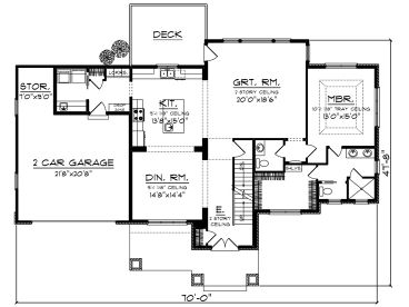 1st Floor Plan, 020H-0395