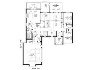 1st Floor Plan, 062h-0164