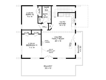 2nd Floor Plan, 062G-0410