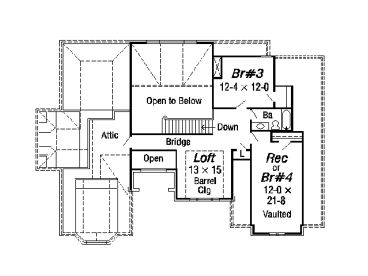 2nd Floor Plan, 061H-0113