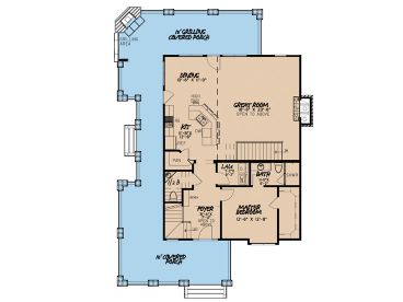 1st Floor Plan, 074H-0009