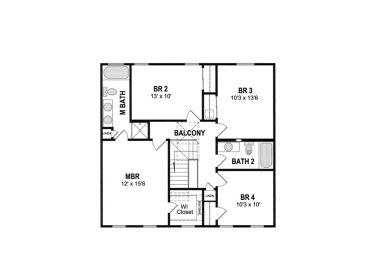 2nd Floor Plan, 014H-0062
