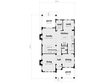 1st Floor Plan, 052H-0130