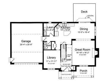 1st Floor Plan, 046H-0010