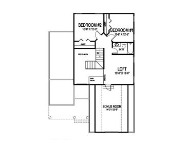 2nd Floor Plan, 058H-0094