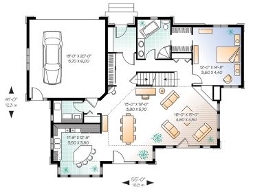 1st Floor Plan, 027H-0033