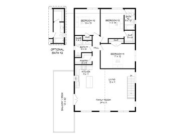 2nd Floor Plan, 062G-0442