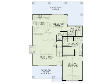 1st Floor Plan, 025H-0314