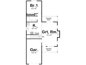 1st Floor Plan, 050H-0354