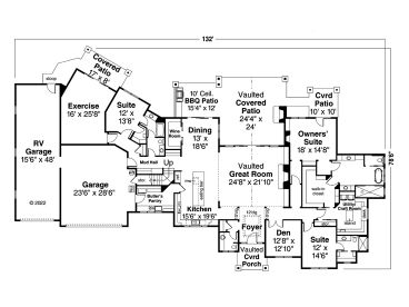 1st Floor Plan, 051H-0407