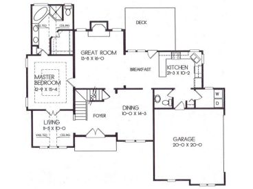 1st Floor Plan, 045H-0009