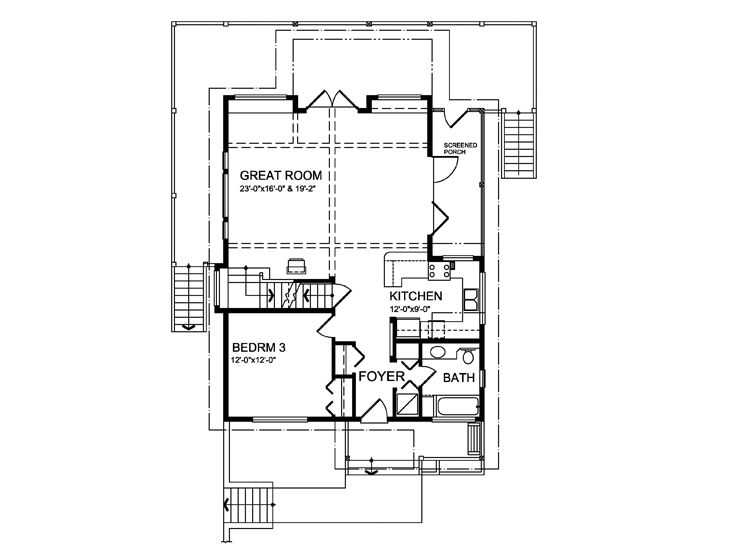 1st Floor Plan, 010H-0018