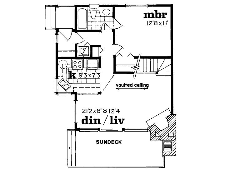 1st Floor Plan, 032H-0003