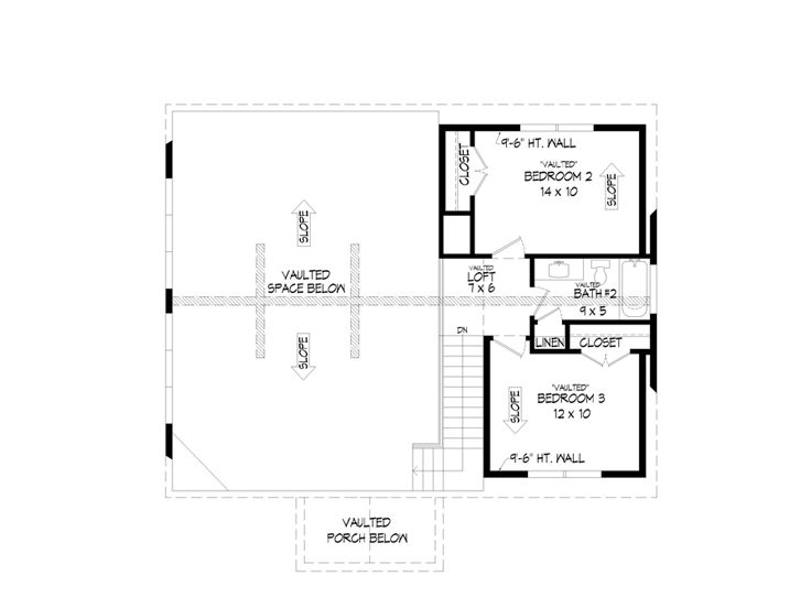 2nd Floor Plan, 062H-0277
