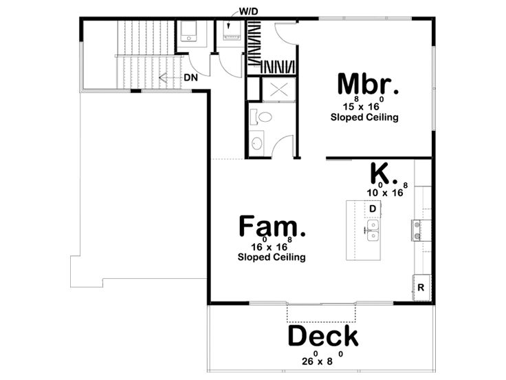 2nd Floor Plan, 050G-0106