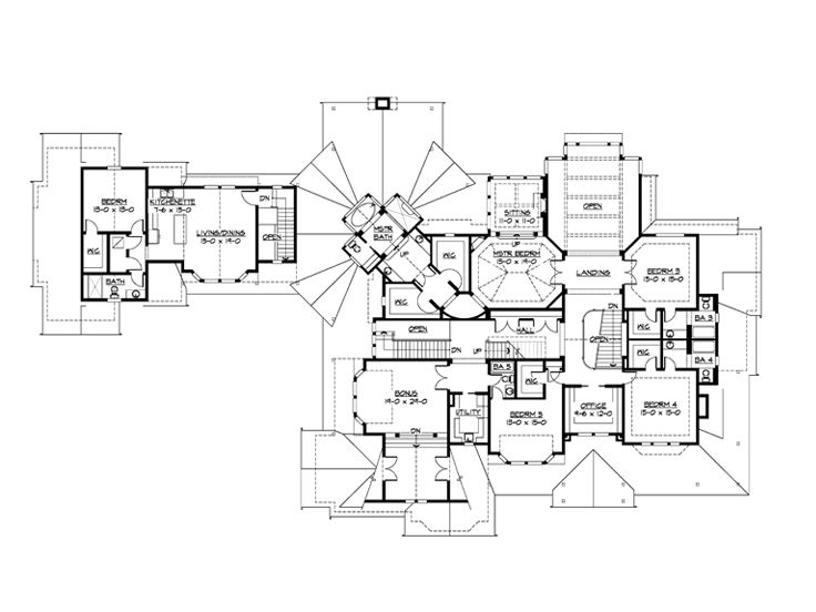2nd Floor Plan, 035H-0100