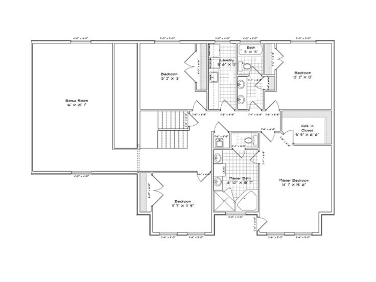 2nd Floor Plan, 065H-0043