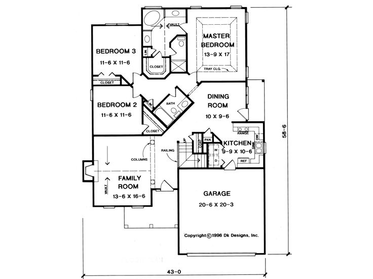 1st Floor Plan, 019H-0102