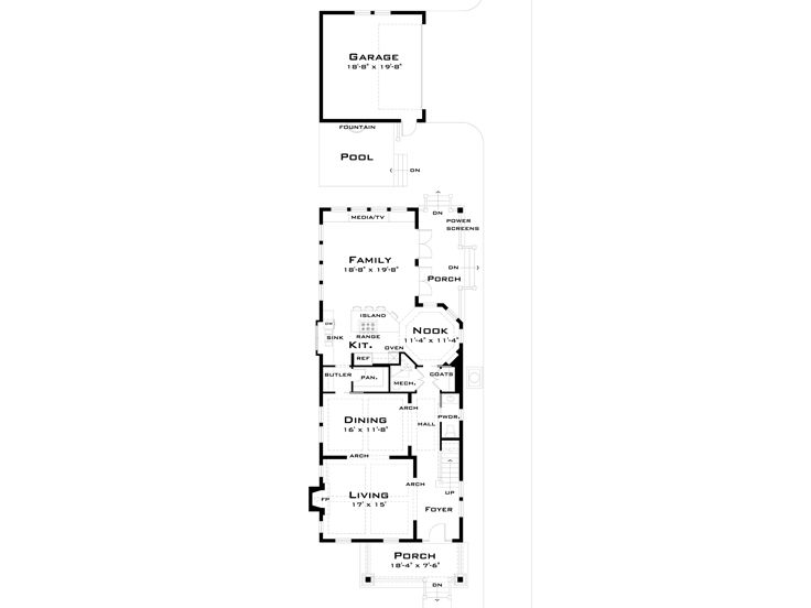 1st Floor Plan, 052H-0033