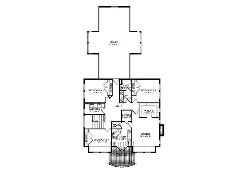2nd Floor Plan, 065H-0094