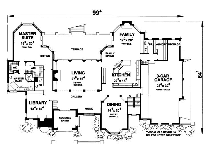 1st Floor Plan, 031H-0331