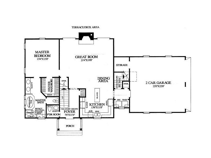 1st Floor Plan, 063H-0046