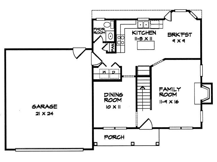 1st Floor Plan, 019H-0078