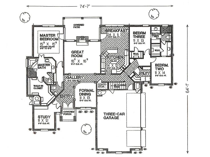 1st Floor Plan, 002H-0080