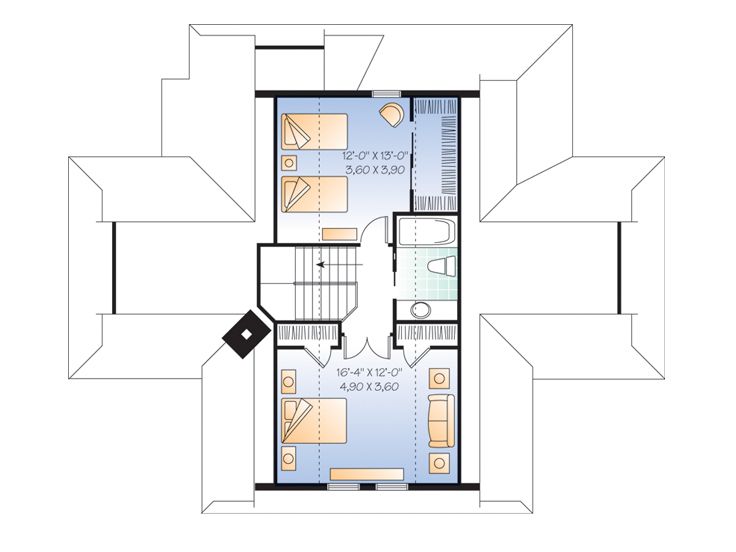 2nd Floor Plan, 027H-0103