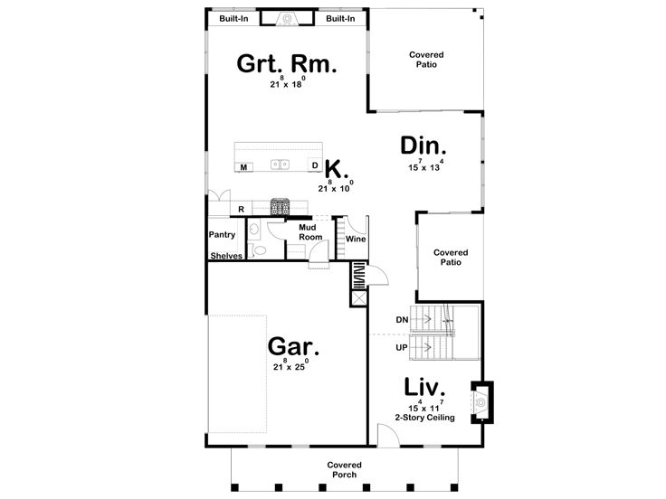 1st Floor Plan, 050H-0355