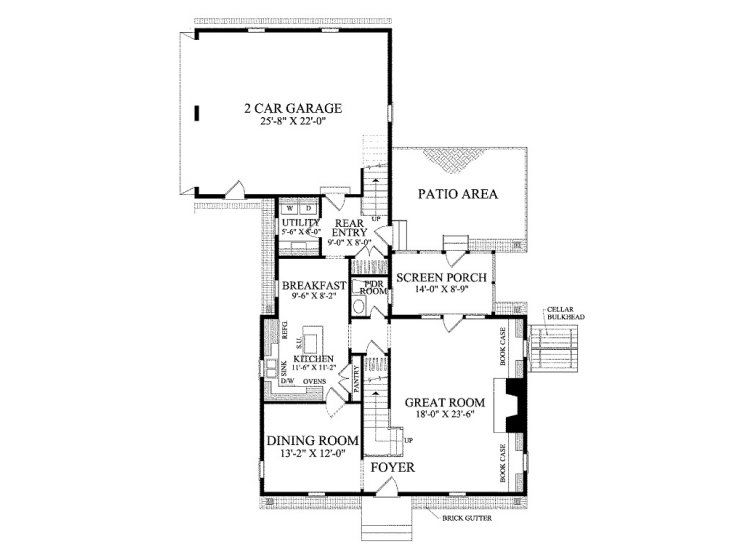 1st Floor Plan, 063H-0062