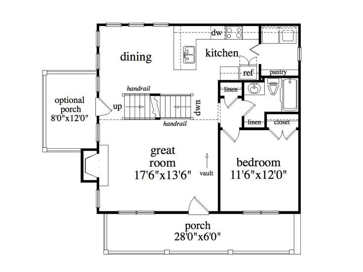 1st Floor Plan, 053H-0029