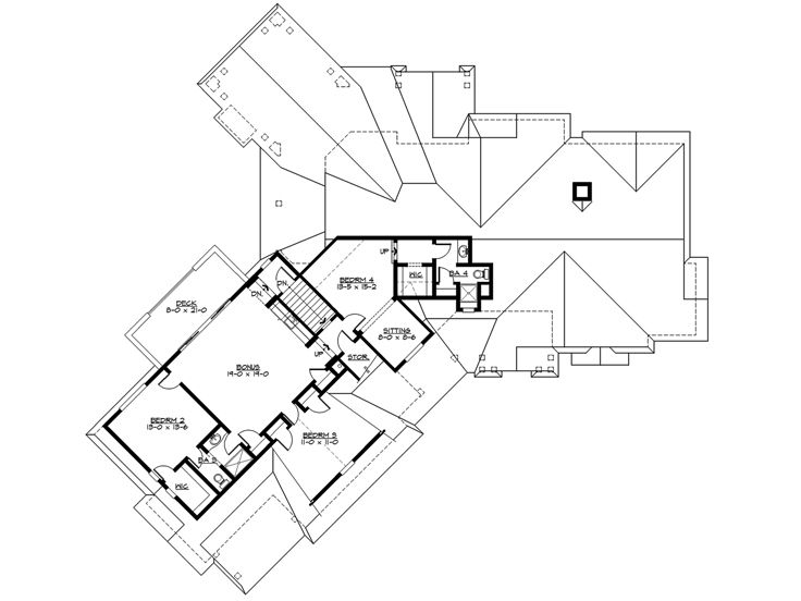 2nd Floor Plan, 035H-0080