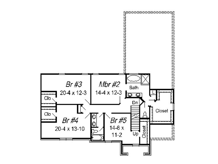 2nd Floor Plan, 061H-0110