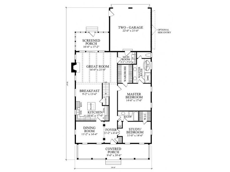 1st Floor Plan, 063H-0150