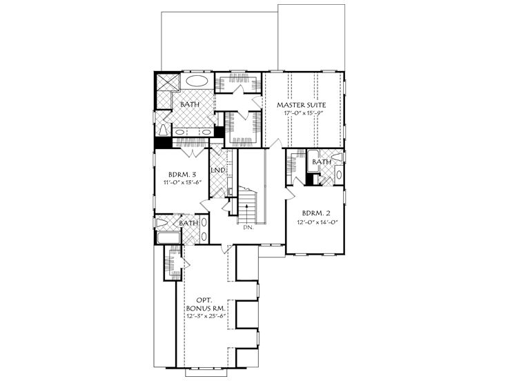 2nd Floor Plan, 086H-0040