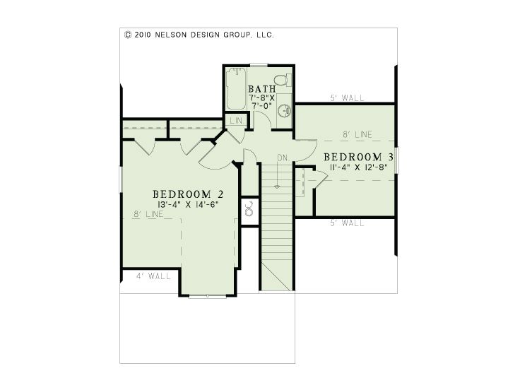 2nd Floor Plan, 025H-0244