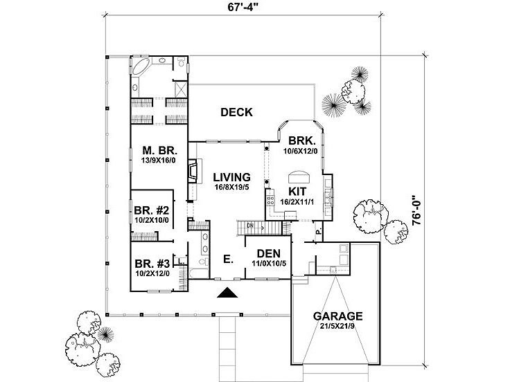 Floor Plan, 016H-0060