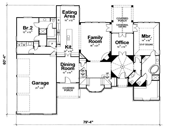 1st Floor Plan, 031H-0225