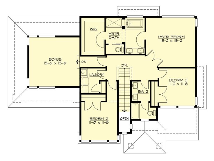 2nd Floor Plan, 035H-0119