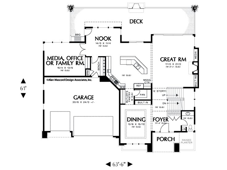 1st Floor Plan, 034H-0045
